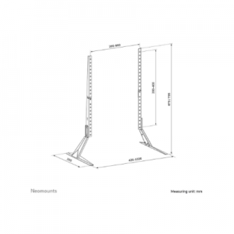 Neomounts Desk Mount | DS45-430BL18 TV stand | Adjustable Height | 45-90 