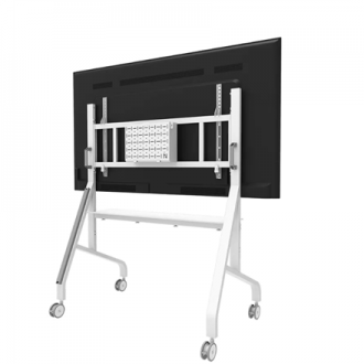 Neomounts Floor stand | FL50-575WH1 TV trolley | Adjustable Height | 65-110 Neomounts Floor stand | FL50-575WH1 TV trolley | Adjustable Height | 65-110
