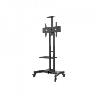 Neomounts Floor stand | NM-M1700BLACK TV trolley | Adjustable Height | 32-75 