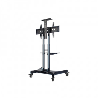 Neomounts Floor stand | NM-M1700BLACK TV trolley | Adjustable Height | 32-75 