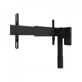 Neomounts Floor stand | ADM-875BL2 Dual screen adapter | Adjustable Height | 42-65 