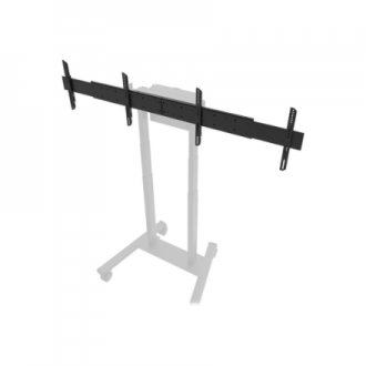 Neomounts Floor stand | ADM-875BL2 Dual screen adapter | Adjustable Height | 42-65 