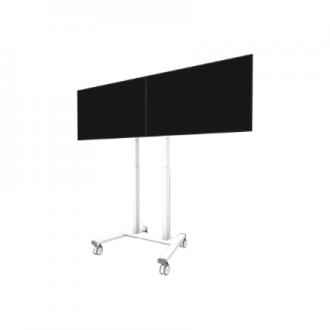 Neomounts Floor stand | ADM-875WH2 Dual screen adapter | Adjustable Height | 42-65 Neomounts Floor stand | ADM-875WH2 Dual screen adapter | Adjustable Height | 42-65