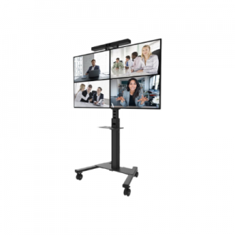 Neomounts AV1-825BL Videobar and multimedia kit - universal | Adjustable Height | Maximum weight (capacity) 9 kg | Black