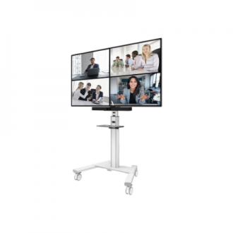 Neomounts AV1-825BL Videobar and multimedia kit - universal | Adjustable Height | Maximum weight (capacity) 9 kg | Black