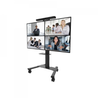 Neomounts AV1-825BL Videobar and multimedia kit - universal | Adjustable Height | Maximum weight (capacity) 9 kg | Black