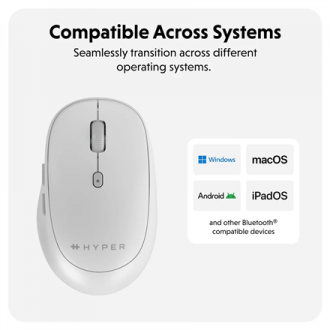 Hyper Next Bluetooth Mouse | Wireless | White Hyper Next Bluetooth Mouse | Wireless | White