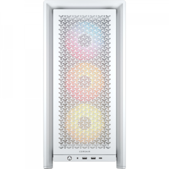 Corsair PC Case | Frame 4000D RS ARGB Modular | White | Mid-Tower | Power supply included No