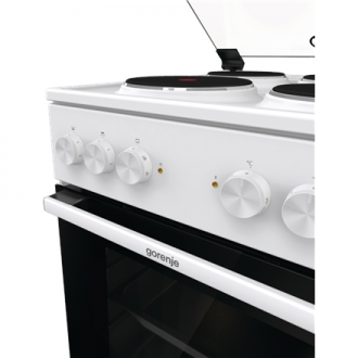Gorenje Cooker | GE5A21WH | Hob type Electric | Oven type Electric | White | Width 50 cm | Grilling | Depth 59.4 cm | 68 L