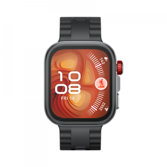 Huawei Watch FIT4 Pro, 3D Fluorelastomer Black Strap, Titanium Body, Seiya-B29 Huawei Watch FIT4 Pro, 3D Fluorelastomer Black Strap, Titanium Body, Seiya-B29