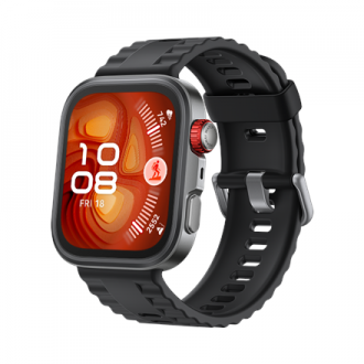 Huawei Watch FIT4 Pro, 3D Fluorelastomer Black Strap, Titanium Body, Seiya-B29 Huawei Watch FIT4 Pro, 3D Fluorelastomer Black Strap, Titanium Body, Seiya-B29