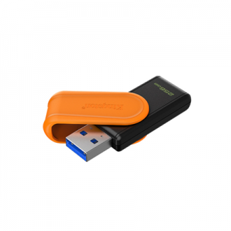 Kingston USB Flash Drive | DataTraveler Exodia S | 256 GB | USB 3.2 Gen 1 | Black/Orange