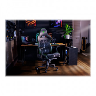 Razer Enki Gaming Chair with Enchanced Customization, Black/Green | Razer Ergonomic Gaming Chair Enki EPU Synthetic Leather Stee