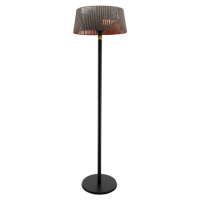 TunaBone Electric Standing Patio Heater, Double clear halogen heating lamps | TB1821SH-01 | Patio heater | 2100 W | Black