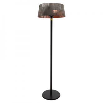 TunaBone Electric Standing Patio Heater, Double clear halogen heating lamps | TB1821SH-01 | Patio heater | 2100 W | Black