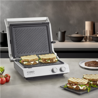 Caso Double Contact Grill | SteakChef | Contact grill | 2000 W | Stainless Steel Caso Double Contact Grill | SteakChef | Contact grill | 2000 W | Stainless Steel