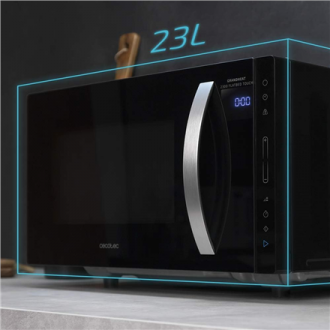 Cecotec Microwave Oven | GrandHeat 2300 Flatbed Touch Black | Free standing | 23 L | 800 W | Black Cecotec Microwave Oven | GrandHeat 2300 Flatbed Touch Black | Free standing | 23 L | 800 W | Black