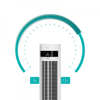 Duux Fan | Elevate | Tower Fan | White | Diameter 29 cm | Number of speeds 12 | Oscillation | 4-40 W