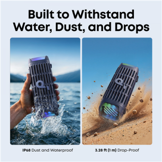 Anker Soundcore Speaker | Boom 3i | 50 W | Waterproof | Bluetooth | Blue | Portable | Wireless connection Anker Soundcore Speaker | Boom 3i | 50 W | Waterproof | Bluetooth | Blue | Portable | Wireless connection