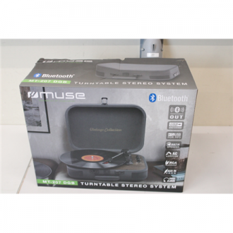 SALE OUT. Muse MT-207 DGB Turntable Stereo System, Black/Brown | Muse Turntable Stereo System with Bluetooth Out | MT-207 DGB | 