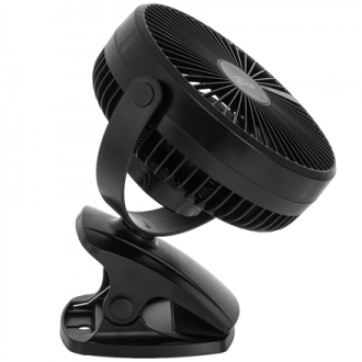 Adler Rechargeable Clip-on Desk Fan | AD 7342 | Table Fan | Black | Diameter 15.5 cm | Number of speeds 3 | Oscillation | 5 W Adler Rechargeable Clip-on Desk Fan | AD 7342 | Table Fan | Black | Diameter 15.5 cm | Number of speeds 3 | Oscillation | 5 W