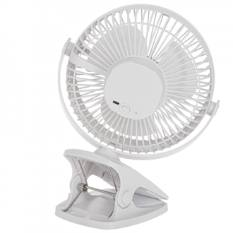 Adler Rechargeable Clip-on Desk Fan | AD 7342 | Table Fan | White | Diameter 15.5 cm | Number of speeds 3 | Oscillation | 5 W Adler Rechargeable Clip-on Desk Fan | AD 7342 | Table Fan | White | Diameter 15.5 cm | Number of speeds 3 | Oscillation | 5 W