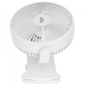 Adler Rechargeable Clip-on Desk Fan | AD 7342 | Table Fan | White | Diameter 15.5 cm | Number of speeds 3 | Oscillation | 5 W Adler Rechargeable Clip-on Desk Fan | AD 7342 | Table Fan | White | Diameter 15.5 cm | Number of speeds 3 | Oscillation | 5 W
