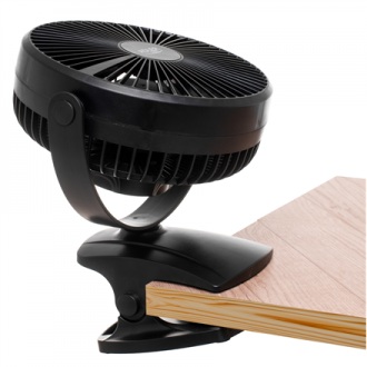 Adler Rechargeable Clip-on Desk Fan | AD 7342 | Table Fan | Black | Diameter 15.5 cm | Number of speeds 3 | Oscillation | 5 W Adler Rechargeable Clip-on Desk Fan | AD 7342 | Table Fan | Black | Diameter 15.5 cm | Number of speeds 3 | Oscillation | 5 W