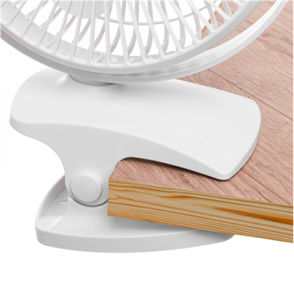 Adler Rechargeable Clip-on Desk Fan | AD 7342 | Table Fan | White | Diameter 15.5 cm | Number of speeds 3 | Oscillation | 5 W Adler Rechargeable Clip-on Desk Fan | AD 7342 | Table Fan | White | Diameter 15.5 cm | Number of speeds 3 | Oscillation | 5 W
