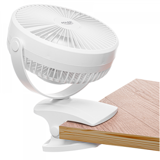 Adler Rechargeable Clip-on Desk Fan | AD 7342 | Table Fan | White | Diameter 15.5 cm | Number of speeds 3 | Oscillation | 5 W Adler Rechargeable Clip-on Desk Fan | AD 7342 | Table Fan | White | Diameter 15.5 cm | Number of speeds 3 | Oscillation | 5 W