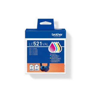 Brother LC521VAL Inkjet Cartridge Value Pack C/M/Y/K | Brother Brother LC521VAL Inkjet Cartridge Value Pack C/M/Y/K | Brother
