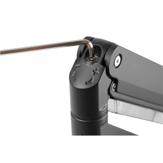 Digitus Desk Mount | Universal Single Monitor Mount with Gas Spring and Clamp Mount | Adjustable Height, Rotate, Tilt, Swivel | 