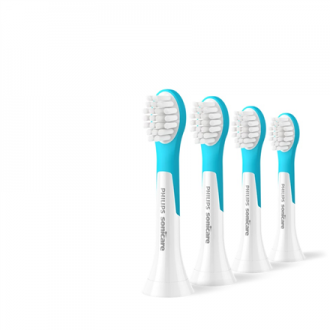 Philips Toothbrush Heads | HX6034/90 Sonicare For Kids3+ | Heads | For children | Number of brush heads included 4 | White/Blue