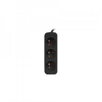 Lanberg Cable Power Strip, 3X French Outlets Quality-Grade Copper, 3 m | PS0-03E-0300-BK Lanberg Cable Power Strip, 3X French Outlets Quality-Grade Copper, 3 m | PS0-03E-0300-BK