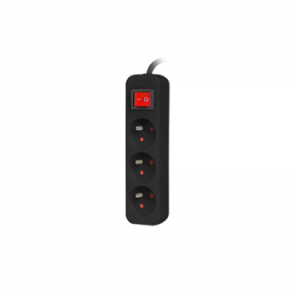 Lanberg Cable Power Strip, 3X French Outlets with Switch, Quality-Grade Copper, 1.5 m | PS1-03E-0150-BK Lanberg Cable Power Strip, 3X French Outlets with Switch, Quality-Grade Copper, 1.5 m | PS1-03E-0150-BK