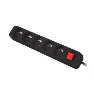 Lanberg Cable Power Strip, 5X French Outlets with Switch, Quality-Grade Copper, 1.5 m | PS1-05E-0150-BK Lanberg Cable Power Strip, 5X French Outlets with Switch, Quality-Grade Copper, 1.5 m | PS1-05E-0150-BK