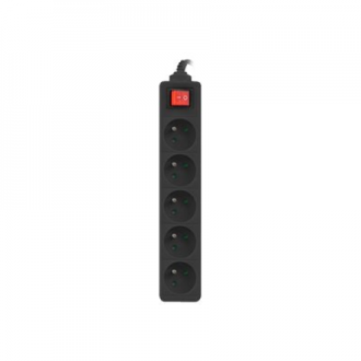 Lanberg Cable Power Strip, 5X French Outlets with Switch, Quality-Grade Copper, 1.5 m | PS1-05E-0150-BK Lanberg Cable Power Strip, 5X French Outlets with Switch, Quality-Grade Copper, 1.5 m | PS1-05E-0150-BK