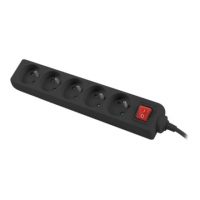 Lanberg Cable Power Strip, 5X French Outlets with Switch, Quality-Grade Copper, 1.5 m | PS1-05E-0150-BK Lanberg Cable Power Strip, 5X French Outlets with Switch, Quality-Grade Copper, 1.5 m | PS1-05E-0150-BK