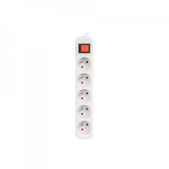 Lanberg Cable Power Strip, 5X French Outlets with Switch, Quality-Grade Copper, 3 m | PS1-05E-0300-W Lanberg Cable Power Strip, 5X French Outlets with Switch, Quality-Grade Copper, 3 m | PS1-05E-0300-W
