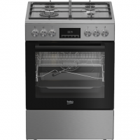 BEKO Cooker | FBMA61330GXDT | Hob type Gas | Oven type Electric | Stainless Steel | Width 60 cm | Grilling | LED | Depth 60 cm |
