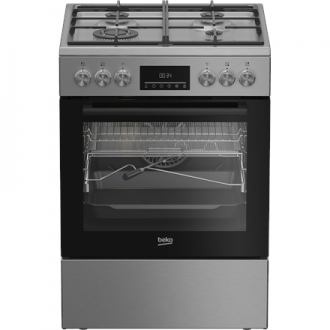 BEKO Cooker | FBMA61330GXDT | Hob type Gas | Oven type Electric | Stainless Steel | Width 60 cm | Grilling | LED | Depth 60 cm | BEKO Cooker | FBMA61330GXDT | Hob type Gas | Oven type Electric | Stainless Steel | Width 60 cm | Grilling | LED | Depth 60 cm |