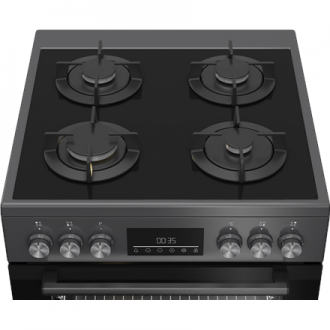 BEKO Cooker | FBM62330GADSN | Hob type Gas | Oven type Electric | Grey | Width 60 cm | Grilling | LED | Depth 60 cm | 72 L