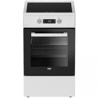 BEKO Cooker | FSM59305WDT | Hob type Induction | Oven type Electric | White | Width 50 cm | Grilling | Depth 60 cm | 60 L