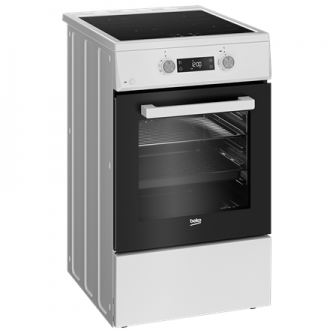 BEKO Cooker | FSM59305WDT | Hob type Induction | Oven type Electric | White | Width 50 cm | Grilling | Depth 60 cm | 60 L
