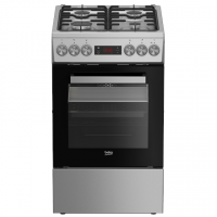 BEKO Cooker | FSM52321DXDT | Hob type Gas | Oven type Electric | Stainless Steel | Width 50 cm | Grilling | Depth 60 cm | 60 L