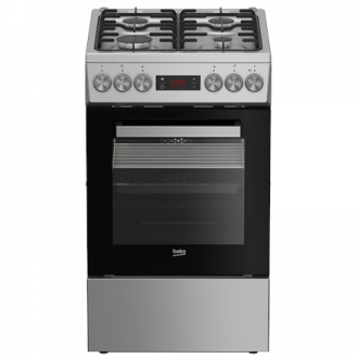 BEKO Cooker | FSM52321DXDT | Hob type Gas | Oven type Electric | Stainless Steel | Width 50 cm | Grilling | Depth 60 cm | 60 L