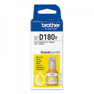 Brother BTD180Y | Ink refill | Yellow Brother BTD180Y | Ink refill | Yellow