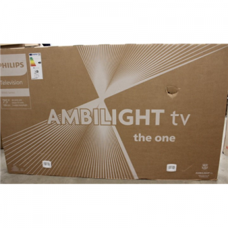 Philips 4K LED TV with Ambilight | 75PUS8919/12 | 75 | Smart TV | Titan OS | UHD | Anthracite Gray | DAMAGED PACKAGING Philips 4K LED TV with Ambilight | 75PUS8919/12 | 75 | Smart TV | Titan OS | UHD | Anthracite Gray | DAMAGED PACKAGING