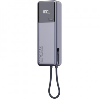 Xiaomi 165W Power Bank (Integrated Cable) | 10000 mAh | USB-C | Gray