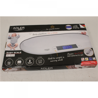 SALE OUT. Adler AD 8139 Child Scale | Adler | Adler AD 8139 | Maximum weight (capacity) 20 kg | Accuracy 10 g | White | DAMAGED SALE OUT. Adler AD 8139 Child Scale | Adler | Adler AD 8139 | Maximum weight (capacity) 20 kg | Accuracy 10 g | White | DAMAGED
